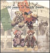 Sierra Leone 2002 Teddy Bear/ Bears/ Teddies/ Toys/ Costumes 4v m/s (s5456a)