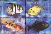 Sierra Leone 2004 Durgon/ Triggerfish/ Fish/ Animals/ Marine/ Nature 4v set (b9092s)