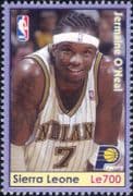 Sierra Leone 2004 Jermaine O'Neal/ Basketball/ Sports/ People/ Sportsmen 1v (s1968s)