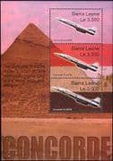 Sierra Leone 2004 Last Flight of Concorde/ Aircraft/ Planes/ Aviation/ Transport 3v m/s (n11209)