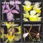 Sierra Leone 2004 ORCHIDS/ Flowers/ Plants/ Nature/ Orchid 4v set (n13288)