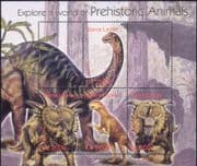 Sierra Leone 2004 Prehistoric Animals/ Dinosaurs/ Reptiles/ Nature 4v m/s (s1032n)