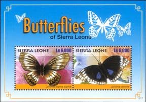 Sierra Leone 2010 Butterflies/ Insects/ Nature/ Butterfly/ Conservation  2v m/s  (b9909)