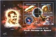 Sierra Leone 2011 Gagarin/ Cooper/ Space/ Astronauts/ Vostok 1/ Gemini 5 4v m/s (b8000p)