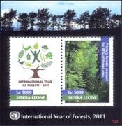Sierra Leone 2011 International Forests Year/ Trees/ Nature/ Plants 1v m/s (n41339f)