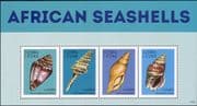 Sierra Leone 2013 Sea Shells/ Marine/ Nature/ Molluscs/ Animals/ Wildlife 4v m/s (s746b)