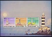 Singapore 1982 Lighthouses / Maritime Safety m / s (n29854)