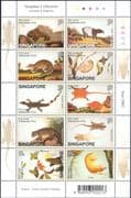 Singapore 2002 Porcupine/Lizard/Deer/Tapir/Loris/Mouse/Animals/Wildlife 10v sht (b6487)