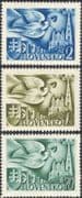 Slovakia 1942 Postal Congress/ Dove/ Cathedral/ Church/ Birds/ Animation 3v set (n33579)