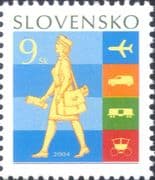 Slovakia 2004 Stamp Day/ Postwoman/ Postman/ Plane/ Train/ Truck/ Transport 1v (n46636)