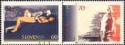 Slovenia 1995 Europa/ Peace/ Freedom/ Women/ Skeleton/ Nude/ Naked 2v set pr (ex1088)