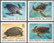 Solomons 1983 Turtles/ Marine/ Wildlife/ Animals/ Nature/ Conservation/ Environment 4v set (n45164)