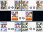 Solomons 1985 Girl Guides/ Youth Year/ Medical/ Health/ Sport 5v set gttr prs (n40088a)