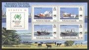 Solomons 1988 Ships / Boats / Cattle / SYDPEX 4v m / s (n20531)