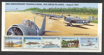 Solomons 1992 Military Aviation / Planes / Ships / Catalina / WWII / Battle 5v m / s (s4192)