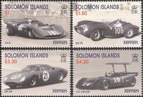 Solomons 1999 Enzo Ferrari/ Racing Cars/ GP/ F1/ Grand Prix/ Transport/ People  4v set (n40088e)