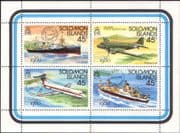 Solomons - Solomon Islands 1980 Ships/ Boats/ Planes/ Aviation/ StampEx/ Transport 4v m/s (n45169)