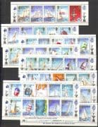 Solomons/ Solomon Islands 1986 Yacht Racing/ America's Cup/ Sports/ Sailing/ Boats/ Transport 50v set (n24578)