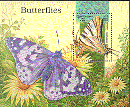 Somalia 1998 Butterflies / Insects m / s ref:b5301