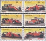 Somalia 2001 FERRARI/ Racing Cars/ GP/ F1/ Grand Prix/ Motor Sports 6v set (s5304b)