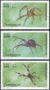 Somalia 2002 Spiders / Insects/ Nature/ Wildlife/ Arachnids 3v set (b5844n)