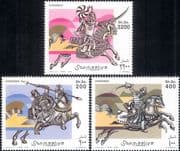 Somalia 2003 Horsemen/ Knights/ Cavalry/ Horses/ Military/ Animals/ History 3v set (b5844f)