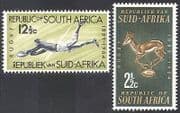 South Africa 1964 Sports / Rugby / Springbok / Animals / Nature / Games 2v set (n29580)
