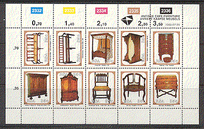 South Africa 1992 ANTIQUES 10v sht (n17107)