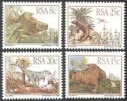 South Africa (RSA) 1982 Dinosaurs/ Fossils/ Prehistoric Animals/ Nature 4v (b1318)