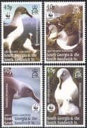 South Georgia 2003 WWF/ Albatross/ Birds/ Nature/ Wildlife/ Conservation 4v (n16226)