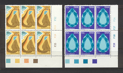 South West Africa 1974 Diamond Mining 2v ctl blk n19568