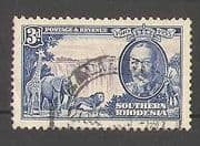 Southern Rhodesia 1935 Waterfall / Animals 1v vfu n25749