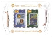 Sri Lanka 2006 Europa Stamps 50th/ S-on-S/ Ships/ Maps/ Transport 2v m/s (s4321a)
