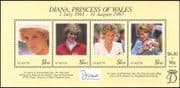 St Kitts 1998 Diana, Princess of Wales/ Royalty/ Royal/ People 4v m/s (n18376)