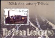St Kitts 2004 Trains/ Steam Engine/ Railways/ Rail/ Locomotives/ Transport 1v m/s (s4540a)