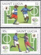 St Lucia 2006 Football World Cup Championships/ WC/ Soccer/ Sports/ Games 2v set (b2060r)