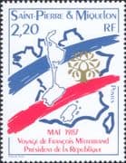 St Pierre et Miquelon 1987 President Mitterrand Visit/ People/ Politicians/ Politics 1v (n46727)