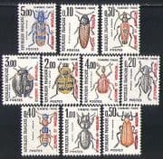 St Pierre / Miquelon 1986 Postage Due / Beetles 10v n32132