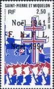 St Pierre & Miquelon 1991 Military/ WWII/ Navy/ Government/ Cross of Lorraine/ War 1v (n38212a)