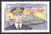 St Pierre & Miquelon 1996 Levasseur/ Ships/ Navy/ Nautical/ Boats/ Military/ People 1v n41456