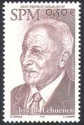 St Pierre & Miquelon 2004 Joseph Lehuenen/ People/ Politics/ Politicians 1v n41452