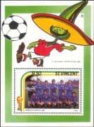 St Vincent 1986 Football World Cup/ Sports/ Soccer/ Spanish Team 1v m/s (b2060)