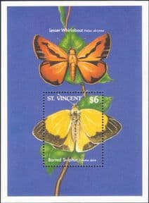 St Vincent 1989 Butterflies/Insects/Nature/Conservation/Wildlife 1v m/s (b5682y)