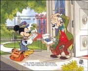 St Vincent 1989 Disney/ Mickey/ Diamond/ Institute/ Cartoons/ StampEx/ Minerals 1v m/s (ad1125)