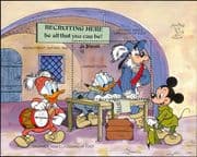 St Vincent 1990 Disney/ Goofy/ Donald/ Mickey/ Soldiers/ Cartoons/ StampEx 1v m/s (b3123j)