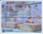 St Vincent 1991 Disney/ ILY/ Rescuers Down Under/ Cartoons/ Animation 1v m/s (b1995a)