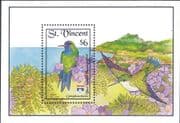 St Vincent 1992 Blue-headed Hummingbird/ Birds/ Nature/ Wildlife/ StampEx 1v m/s (b9788g)