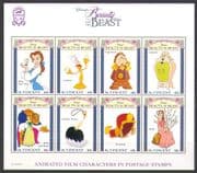 St Vincent 1992 Disney / Beauty / Beast / Film / Cinema / Animation 8v sht (s355b)