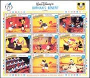 St Vincent 1992 Disney/ Films/ Mickey Mouse/ Donald Duck/ Cartoons/ Animation 9v sht (d00234j)
