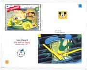 St Vincent 1992 Disney/ Goofy/ Ski/ Films/ Cinema/ Cartoons/ Animation 1v m/s (ad1061)